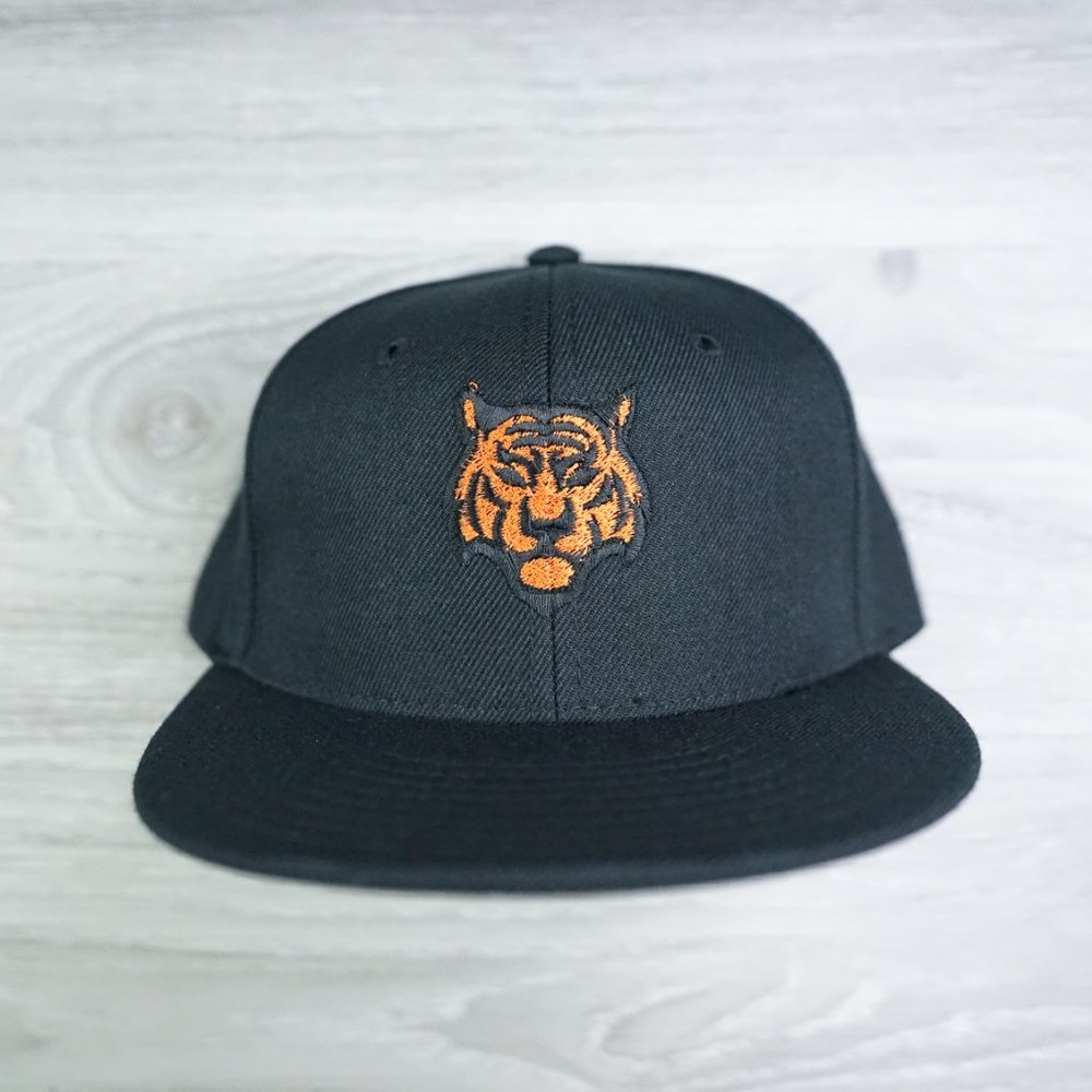 Orange Tiger Black Snapback